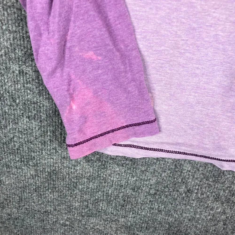 Nike Oregon Shirt Womens M Purple Long‎ Sleeve Tree Graphic Raglan Tee